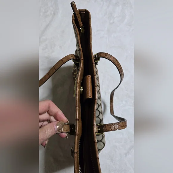 Nine West Purse Shoudler Bag Large Handbag Tote - Picture 11 of 15